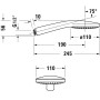 Duravit Handbrause 1jet 11 cm MinusFlow - Detailansicht
