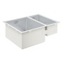 Évier en acier inoxydable GROHE K700 59,5 x 45 cm avec 1,5 bac, pour installation à gauche