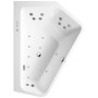 Baignoire d'angle Duravit Paiova 5 côtés 177 x 130 cm avec système Combi E, coin droit