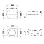 Duravit Universal WC-Sitz D-shaped mit Absenkautomatik - Produktansicht