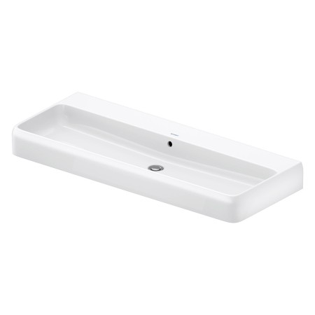 Duravit Qatego Waschtisch 120 x 47 cm geschliffen, ohne Hahnloch, mit HygieneGlace