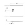 Piatto doccia Duravit Sustano 120 x 100 cm - immagine prodotto