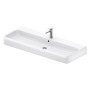 Duravit Qatego Waschtisch 120 x 47 cm, 1 Hahnloch, mit HygieneGlace - Detailansicht