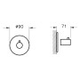 VitrA Origin 3 voies inverseur encastré - vue détaillée