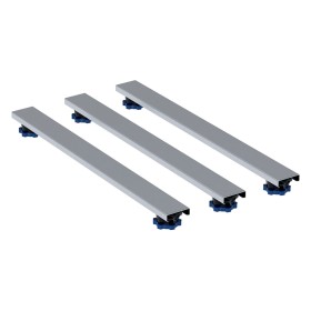 Kit di montaggio Geberit per piatti doccia in resina minerale, fino a 140 cm, 62,5 x 6 cm