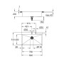 GROHE K800 Edelstahl-Einbauspüle 84,6 x 51 cm - Detailansicht