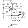 GROHE Eurocube Joy Einhand-Waschtischbatterie DIN 15 mit Ablaufgarnitur - Detailansicht