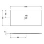 Receveur de douche Duravit Sustano 180 x 90 cm - photo produit