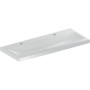 Geberit iCon Light Waschtisch 120 cm mit 2 Hahnlöchern, ohne Überlauf