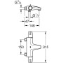 GROHE Grohtherm Special Thermostat-Wannenbatterie, geringe Tiefe - Detailansicht