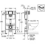 GROHE Rapid SL pour WC suspendu - vue détaillée