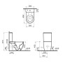 VitrA Sento Stand-WC VitrA Flush 2.0, open back, Tiefspüler ohne Spülrand - Produktansicht