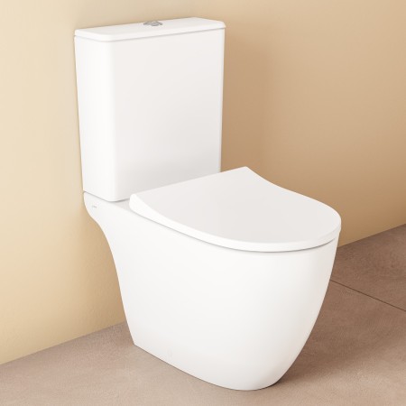 VitrA Sento Stand-WC VitrA Flush 2.0, open back, Tiefspüler ohne Spülrand