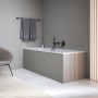 Baignoire rectangulaire Duravit Qatego 170 x 70 cm, version encastrée - vue technique
