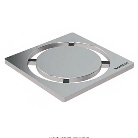 Grille de design Geberit Circle, 8 x 8 cm