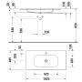 Duravit Sivida Waschtisch 102 cm - Detailansicht