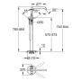 GROHE Essence Neu Einhand-Wannenbatterie freistehend - Detailansicht