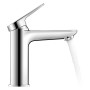 Rubinetto monocomando per lavabo Duravit Wave M FreshStart senza scarico - vista tecnica