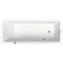 Baignoire rectangulaire à remous Duravit No. 1 Jet Project 170 x 70 cm avec 1 dossier incliné