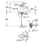 GROHE Swift Einhand-Waschtischbatterie 1/2 S-Size - Produktansicht