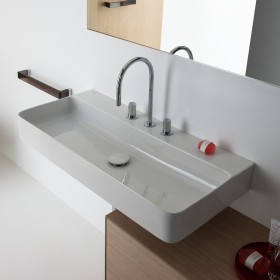 Vasque encastrable LAUFEN Val 75 x 42 cm, avec 1 trou de robinet, avec trop-plein