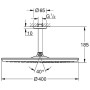 GROHE Rainshower Cosmopolitan 400 Kopfbrauseset Deckenauslass 14,2 cm - Detailansicht
