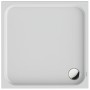 Receveur de douche carré Duravit D-Code 100 x 100 cm avec revêtement antidérapant