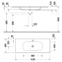 Duravit Sivida Waschtisch 122 cm - Detailansicht