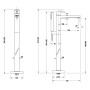 Duravit Manhattan Einhebel-Wannenmischer bodenstehend - Detailansicht