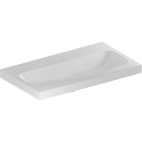 Geberit iCon Light Waschtisch 75 cm verkürzte Ausladung, ohne Hahnloch, ohne Überlauf