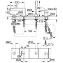 GROHE Eurostyle Cosmopolitan 4-Loch Einhand-Wannenkombination - Detailansicht