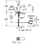 GROHE Eurocube Joy Einhand-Waschtischbatterie DIN 15 mit Ablaufgarnitur - Detailansicht