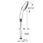 Ensemble de douche à main GROHE Vitalio Start 110 avec 2 types de jets - photo produit