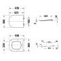 Duravit Universal WC-Sitz eckig mit Absenkautomatik - Produktansicht