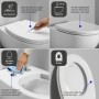 Duravit Universal WC-Sitz oval mit Absenkautomatik - technische Ansicht