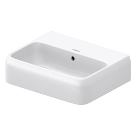 Duravit Qatego Handwaschbecken 45 x 35 cm, ohne Hahnloch, mit HygieneGlace