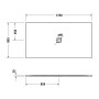 Duravit Sustano Duschwanne 170 x 90 cm - Produktansicht
