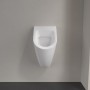 Villeroy & Boch Urinale d'aspirazione Subway senza coperchio, ingresso acqua nascosto - vista tecnica