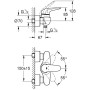 GROHE Eurostyle Einhand-Brausebatterie DN 15 - Detailansicht