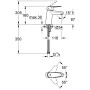 GROHE Eurodisc Cosmopolitan Einhand-Waschtischbatterie - Detailansicht