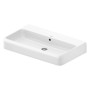 Duravit Qatego Waschtisch 80 x 47 cm geschliffen, ohne Hahnloch, mit HygieneGlace