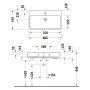 Duravit Qatego Waschtisch 80 x 47 cm geschliffen, ohne Hahnloch, mit HygieneGlace - Detailansicht