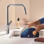 GROHE Blue Pure Start Einhand-Spültischarmatur Starter Set mit Mini Aktivkohlefilter - technische Ansicht