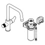 GROHE Blue Pure Start Einhand-Spültischarmatur Starter Set mit Mini Aktivkohlefilter - Detailansicht