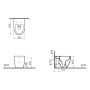 VitrA Sento Stand-WC VitrA Flush 2.0 Tiefspüler, ohne Spülrand - Detailansicht