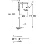 GROHE Eurocube Joy Einhand-Wannenbatterie DN 15, Bodenmontage - Detailansicht