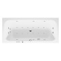 Baignoire rectangulaire à remous Duravit Qatego avec système Combi E 180 x 80 cm, version encastrée