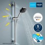 Ensemble de barre de douche GROHE Vitalio Comfort 110 de 60 cm avec 2 types de jets - vue technique