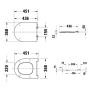 Duravit Universal WC-Sitz D-shaped mit Absenkautomatik - Produktansicht
