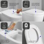 Duravit Universal WC-Sitz D-shaped mit Absenkautomatik - technische Ansicht